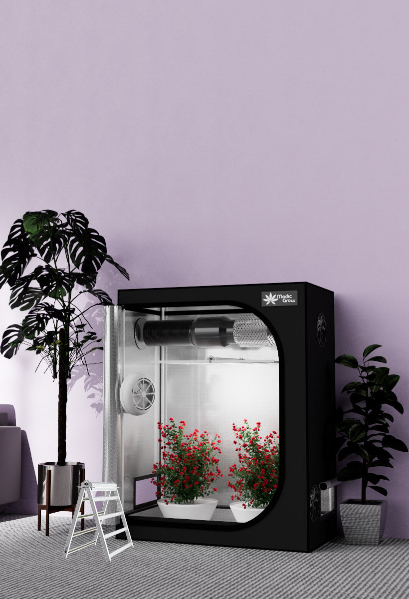 indoor grow tent kit, 4x2 grow tent and 200W Led grow light