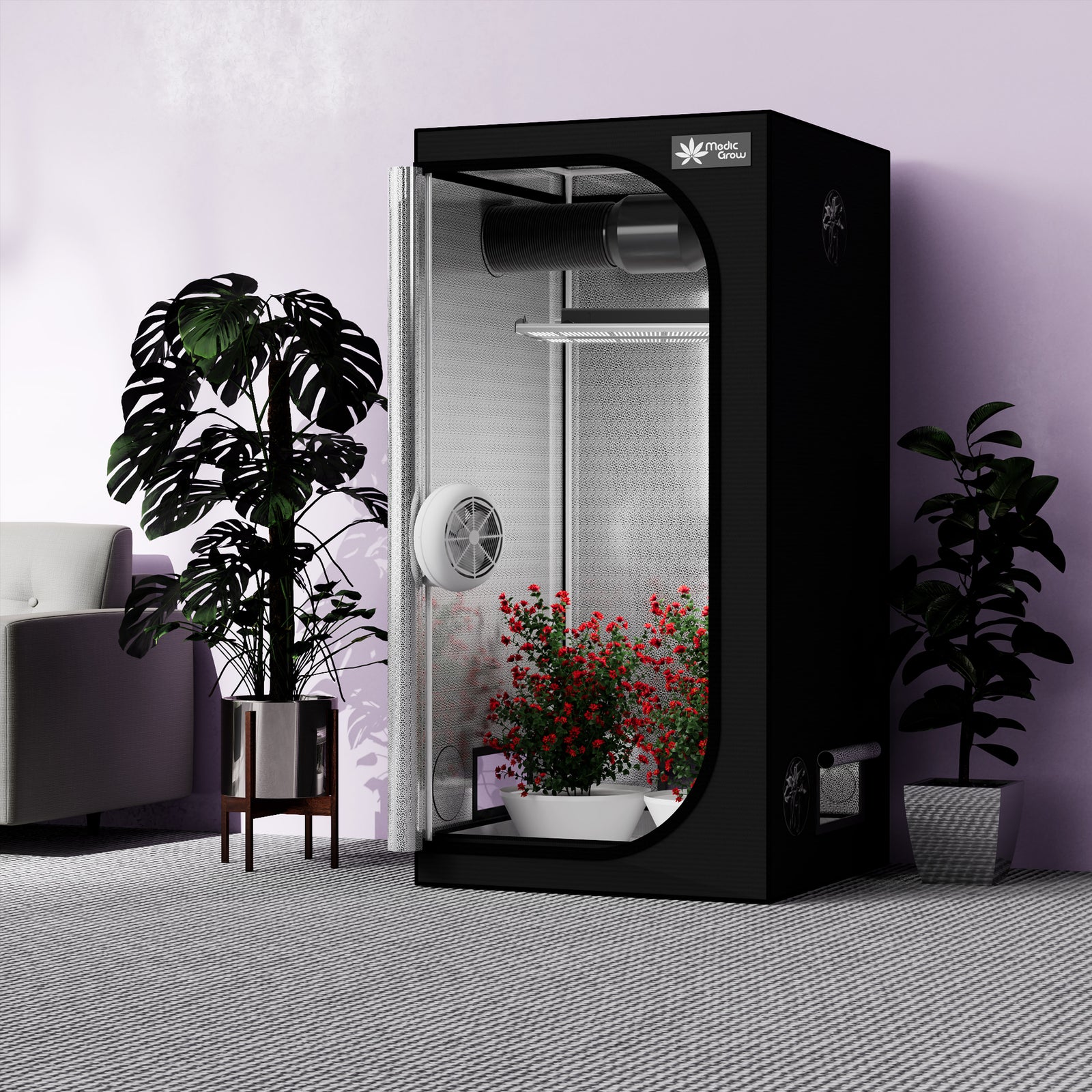 Medic Grow ZP-B 3x3 种植帐篷系统 36