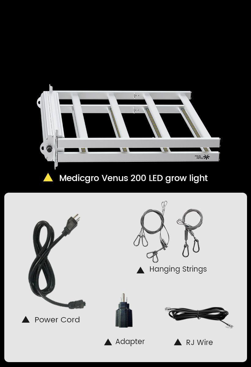 grow tent complete kit, 4x2 grow tent and the venus 200W led grow ligt