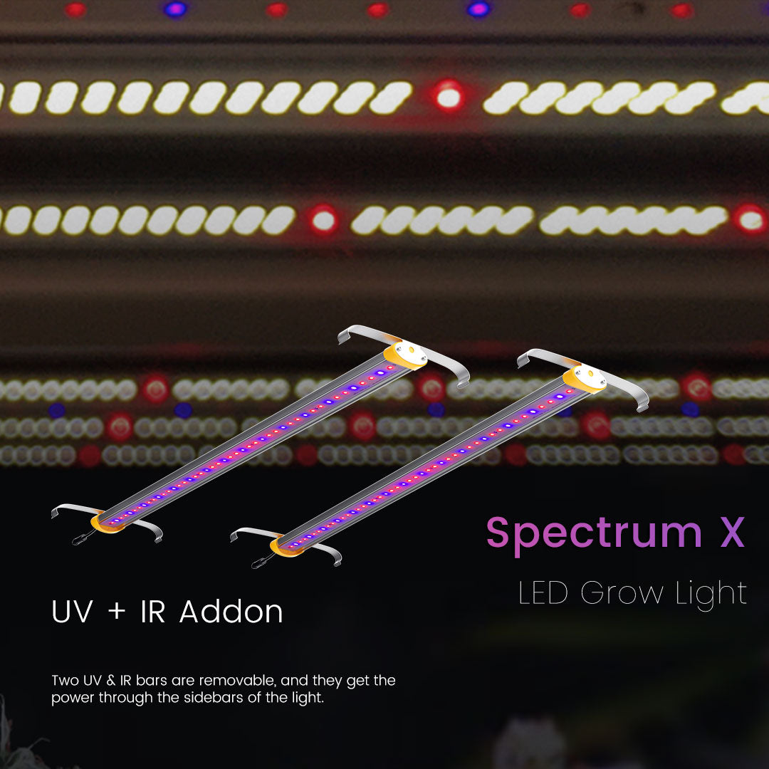Medic Grow Spectrum X 780-880W 可调节全光谱紫外线和红外线商用 LED 生长灯,适用于 5X5FT