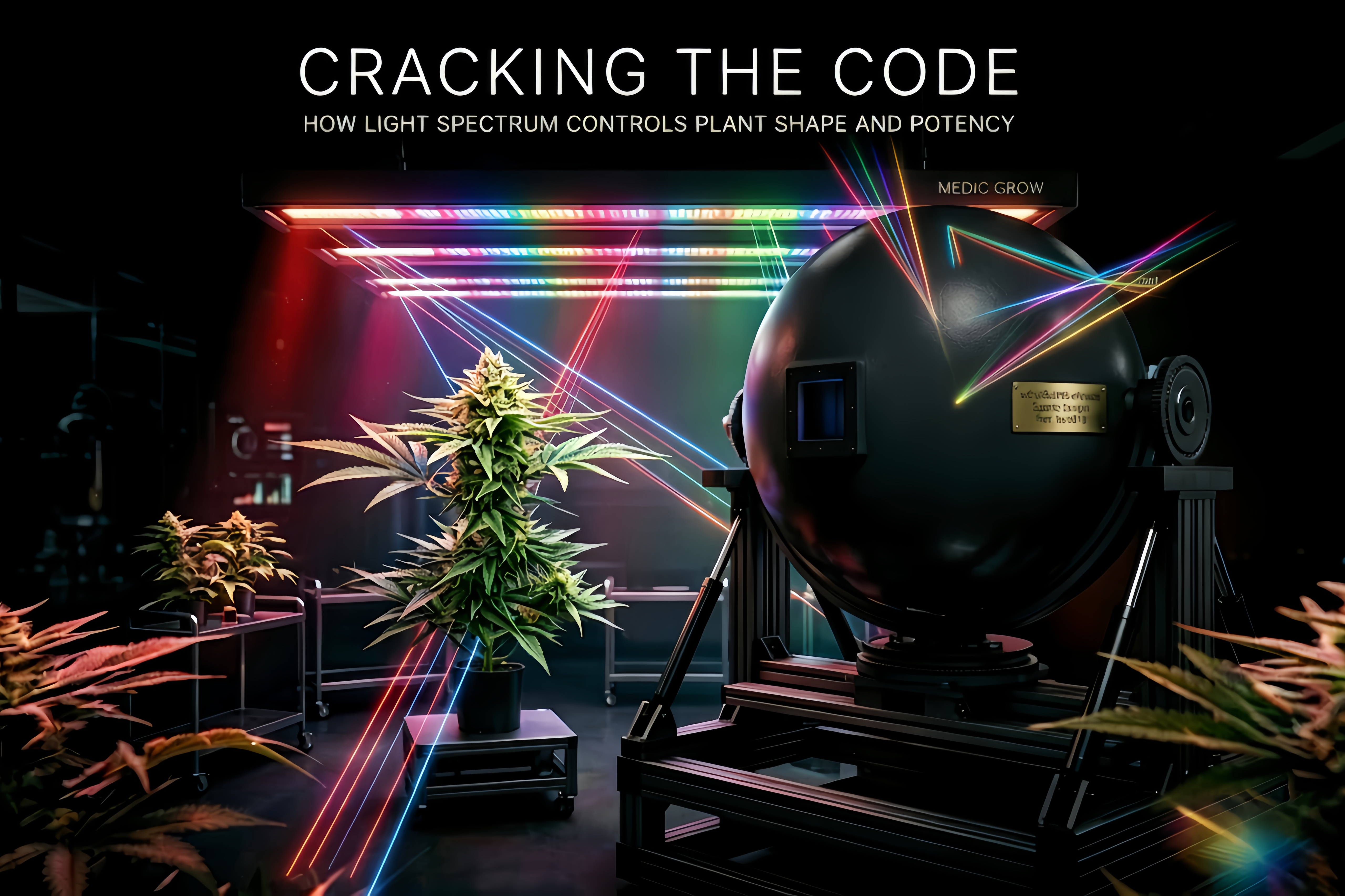 Cracking the Code: How Light Spectrum Controls Plant Shape and Potency