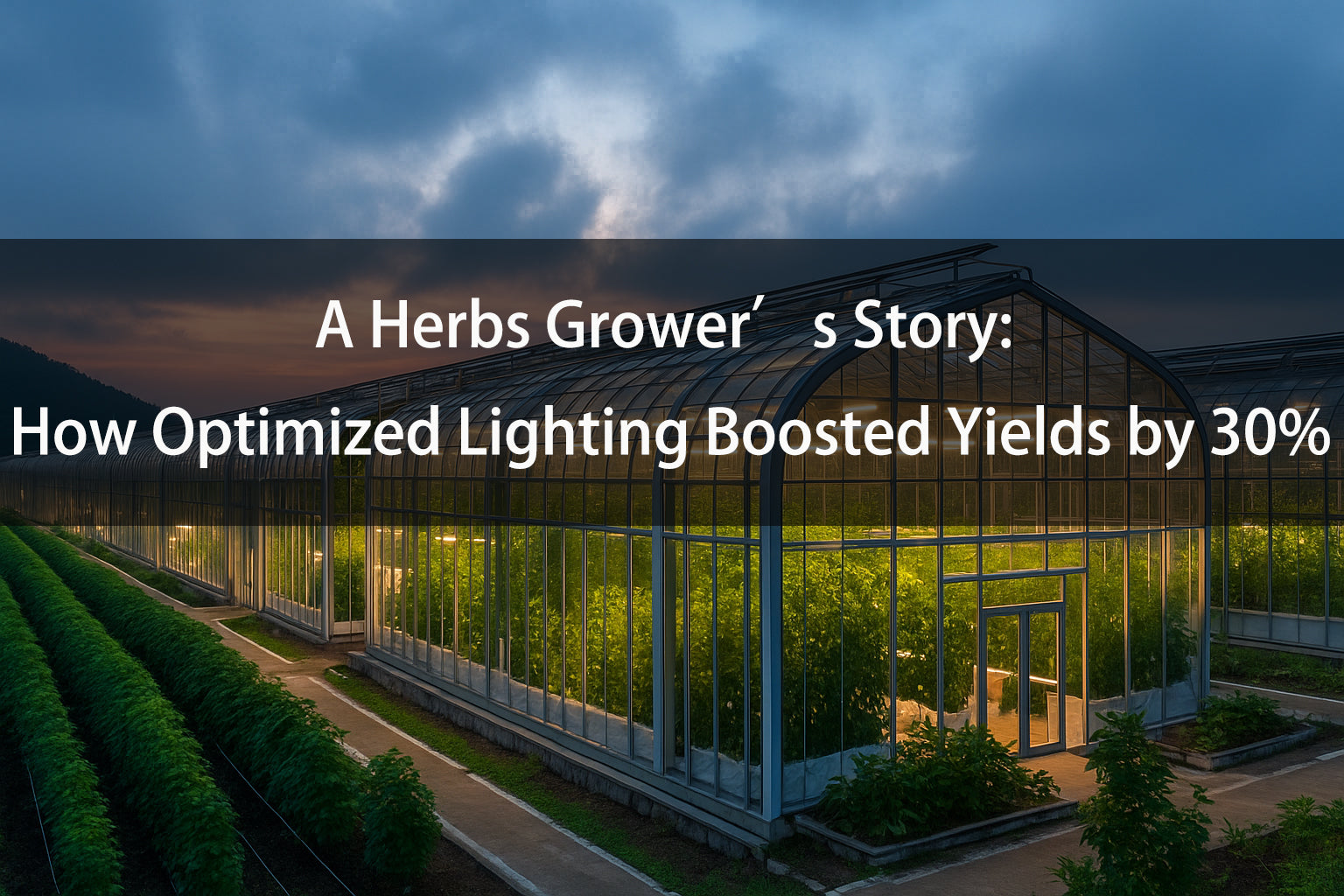 A Herbs Grower’s Story: How Optimized Lighting Boosted Yields by 30%