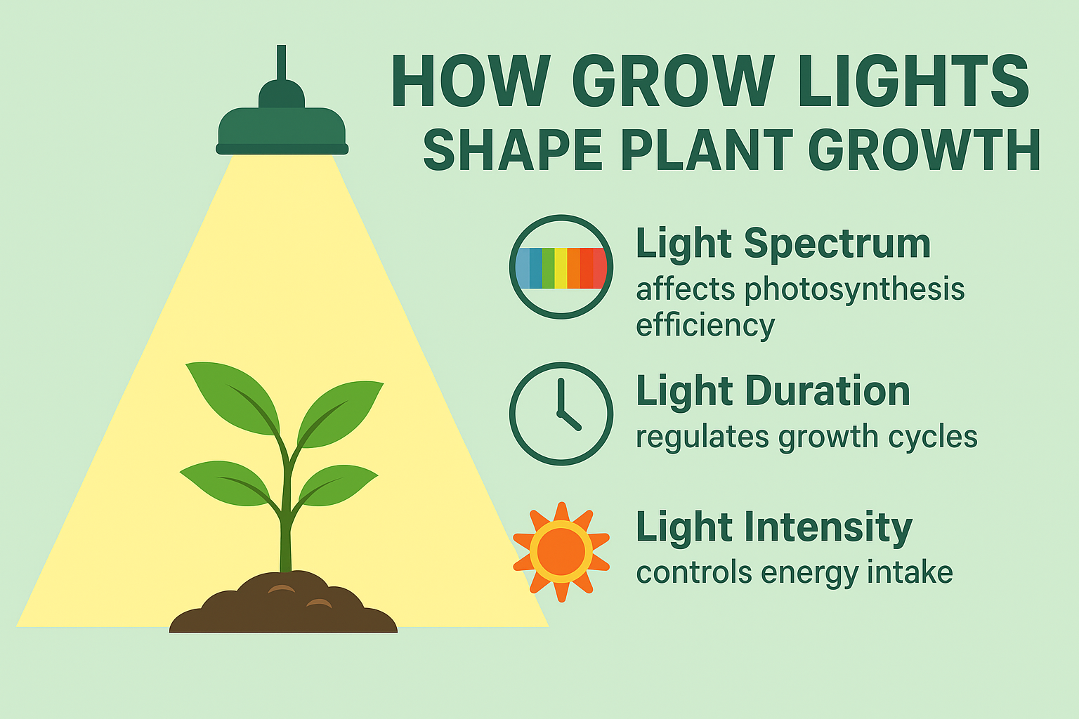 How Grow Lights Shape Plant Growth — More Than You Think! 💡