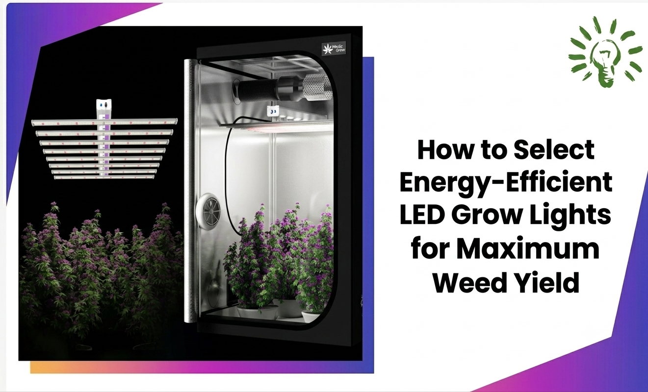 How to Select Energy-Efficient LED Grow Lights for Maximum Weed Yield