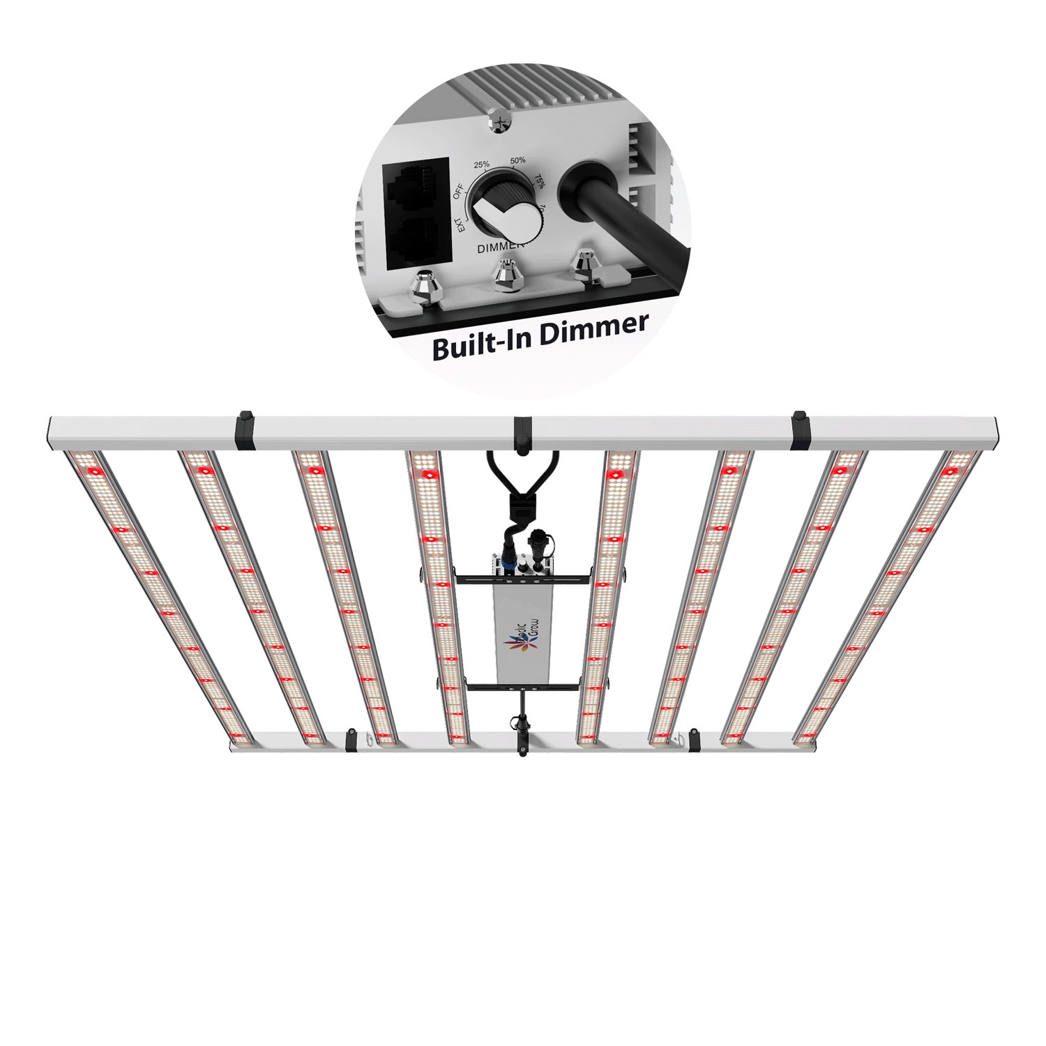 Medic Grow Fold-800 Plus Dimmable Full-Spectrum LED Grow Light 800w for 4x4 Planting ETL & DLC Certified