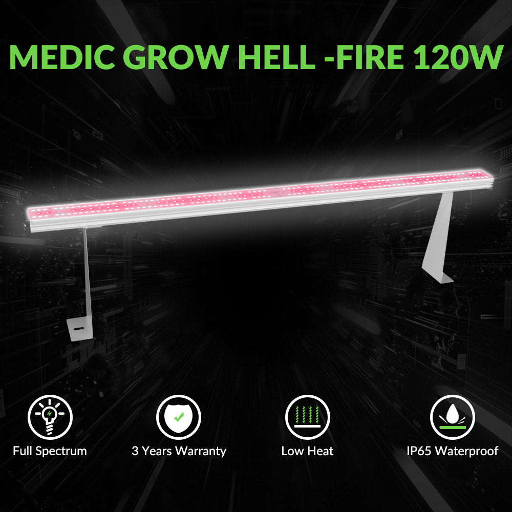 Medic Grow Hell-Fire 120W Full-Spectrum Under-Canopy LED Grow Light