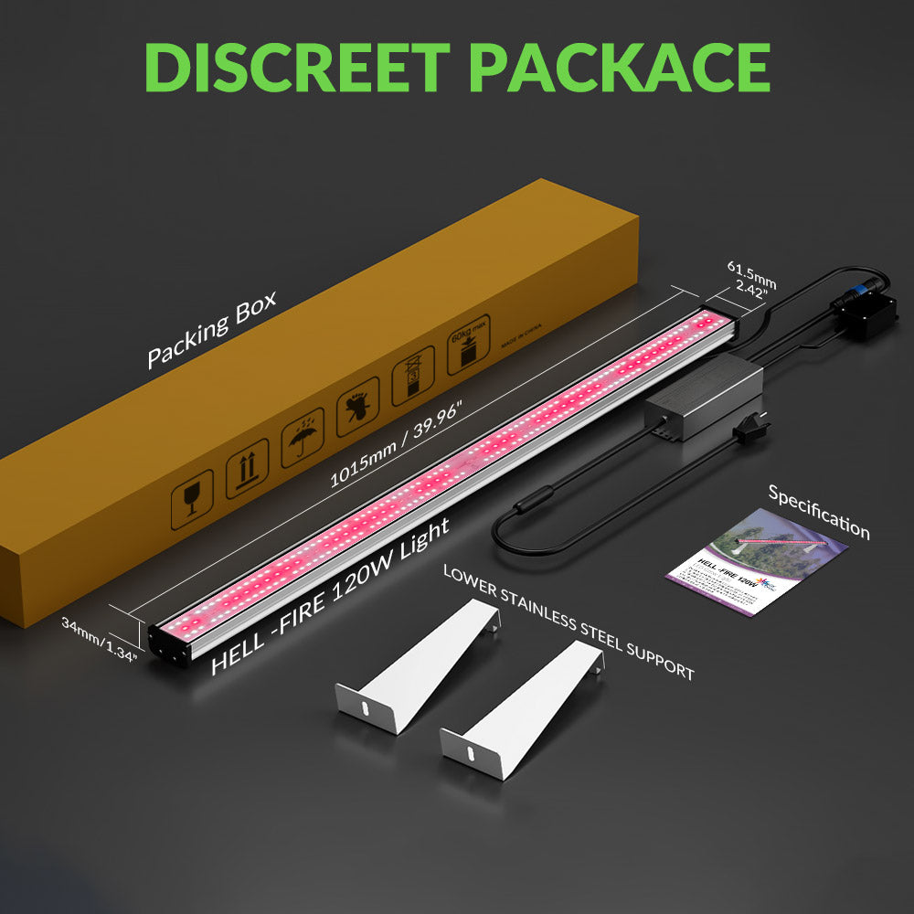Medic Grow Hell-Fire 120W Full-Spectrum Under-Canopy LED Grow Light