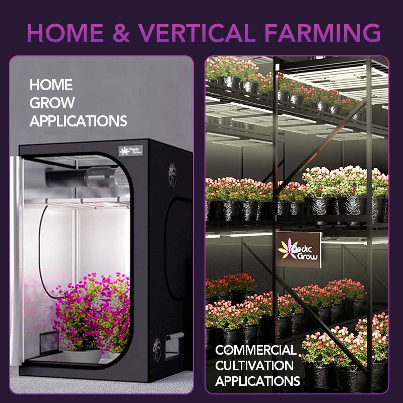 Medic Grow Fold-800 Full-Spectrum LED Grow Light 800w for 4x4 Planting ETL & DLC Certified