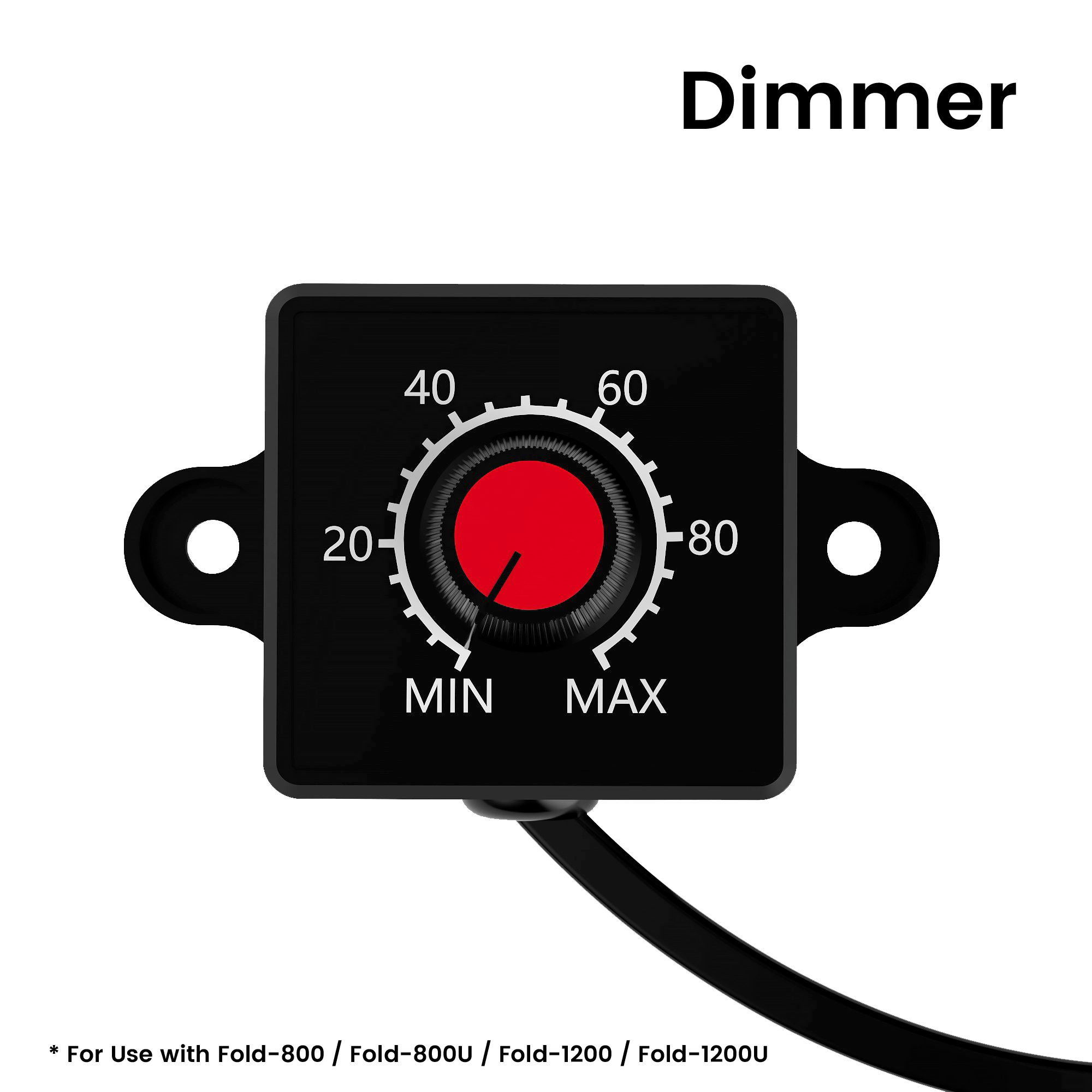 Medic Grow 0-10V 1M/3.28FT LED Dimmer Knob Mini Controller for Fold-800,Fold-800U, Fold-1200, and Fold-1200U