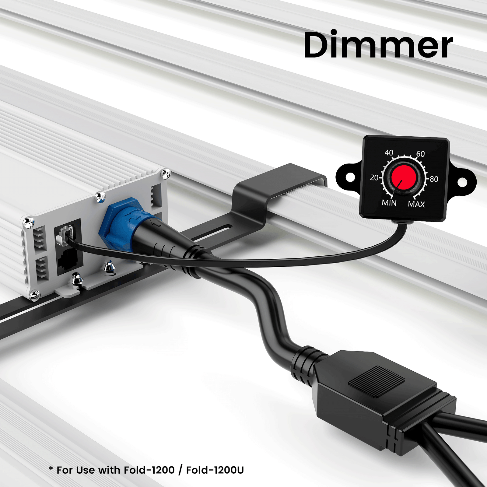 Medic Grow 0-10V 1M/3.28FT LED Dimmer Knob Mini Controller for Fold-1200, and Fold-1200U