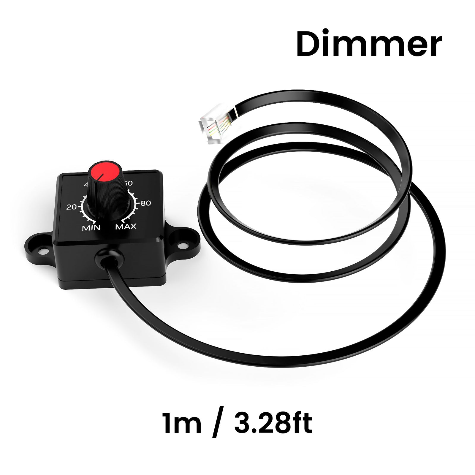 Medic Grow 0-10V 1M/3.28FT LED Dimmer Knob Mini Controller for Fold-800,Fold-800U, Fold-1200, and Fold-1200U