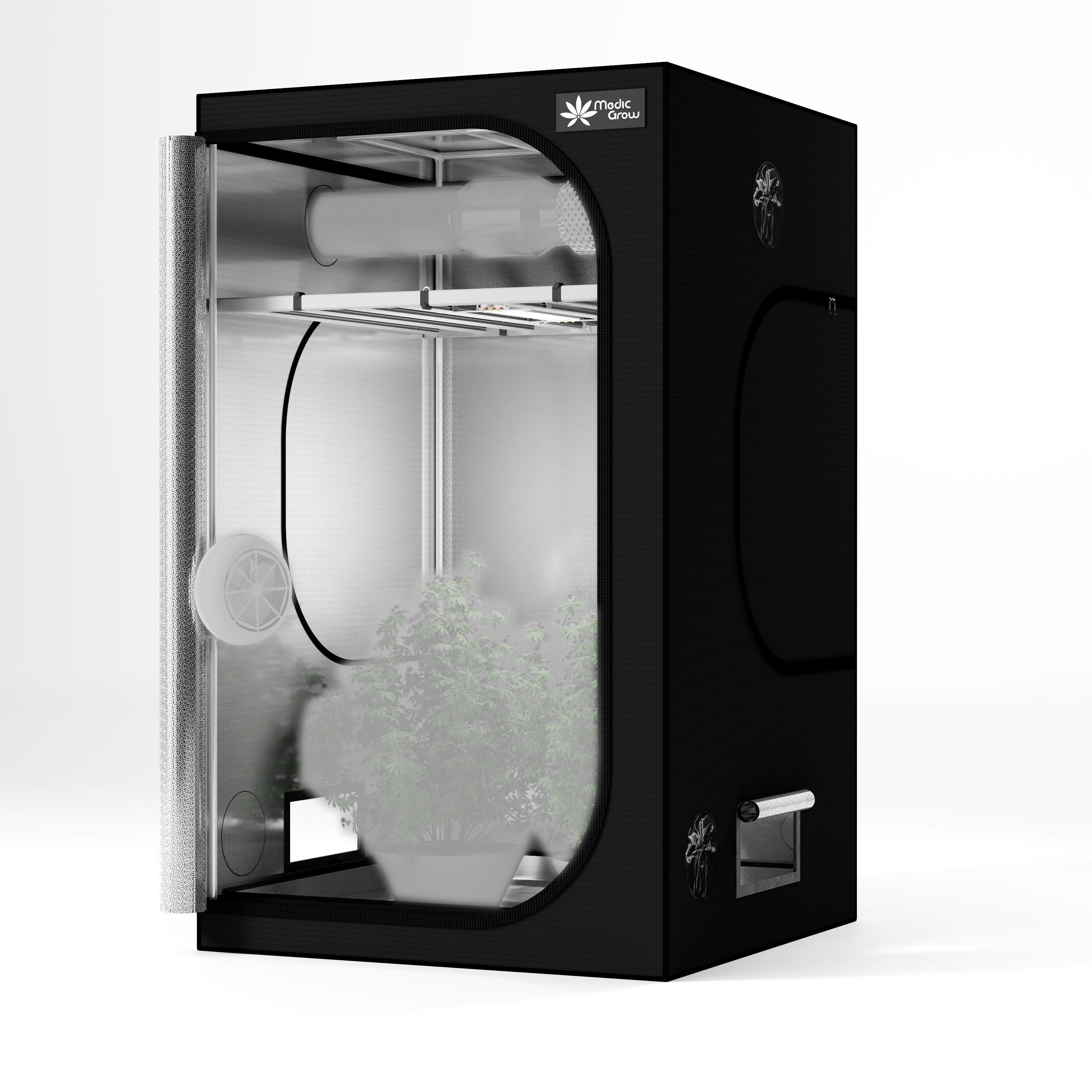 Medic Grow ZP-D 4x4 Grow Tent 48"x48"x80" (120x120x200cm) For Indoor Planting - Medic Grow US