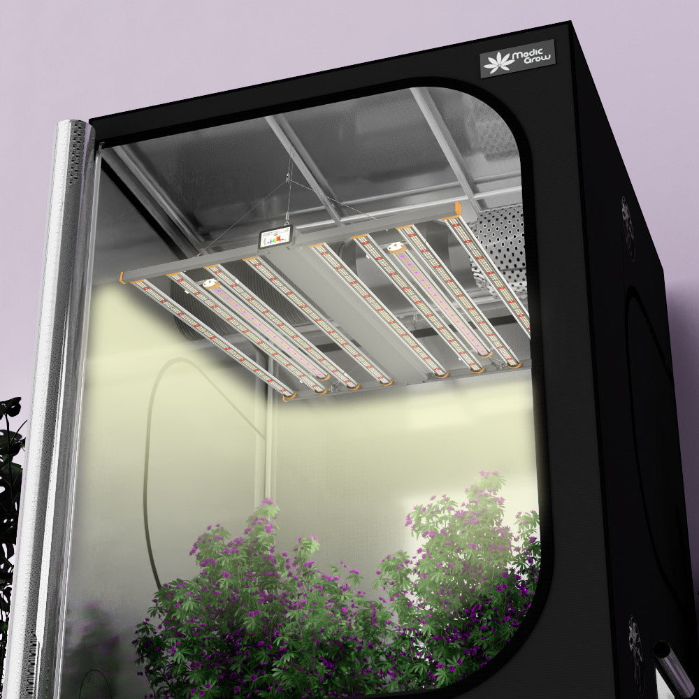 Medic Grow Spectrum X Led 880W UV+IR Grow Light & 5'X5' (60"x60"x80") Best Grow Kit Tent - Medic Grow US