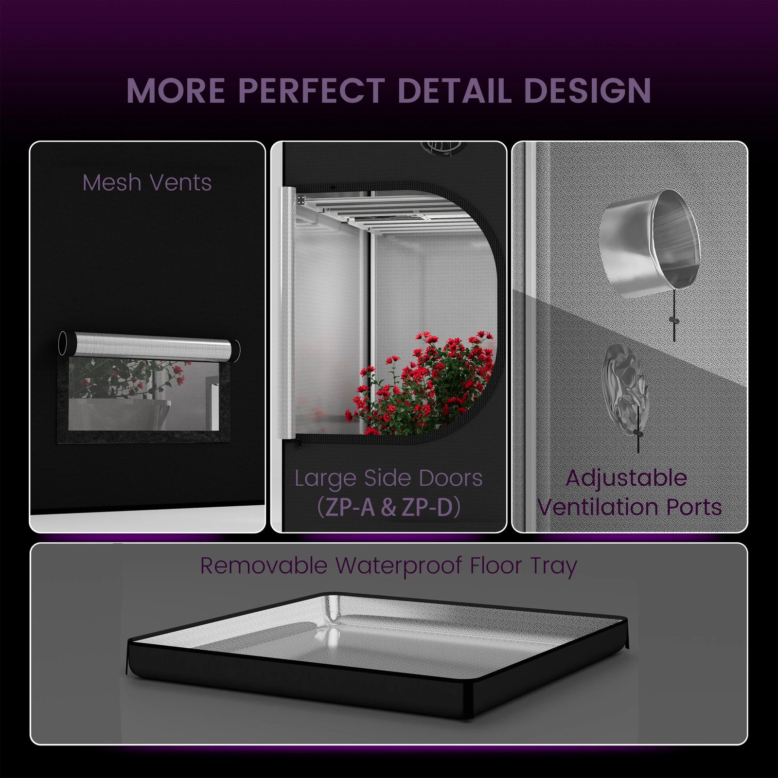 Medic Grow NEO-780 LED-Wachstumslampe & 120x120x200 Smart LED Growbox Aura Control