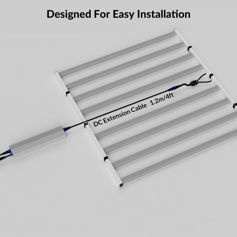 Medic Grow 1.2M/4FT DC Extension Cable for FOLD-650/ FOLD-800/FOLD-1200 Grow Light Series - Medic Grow US