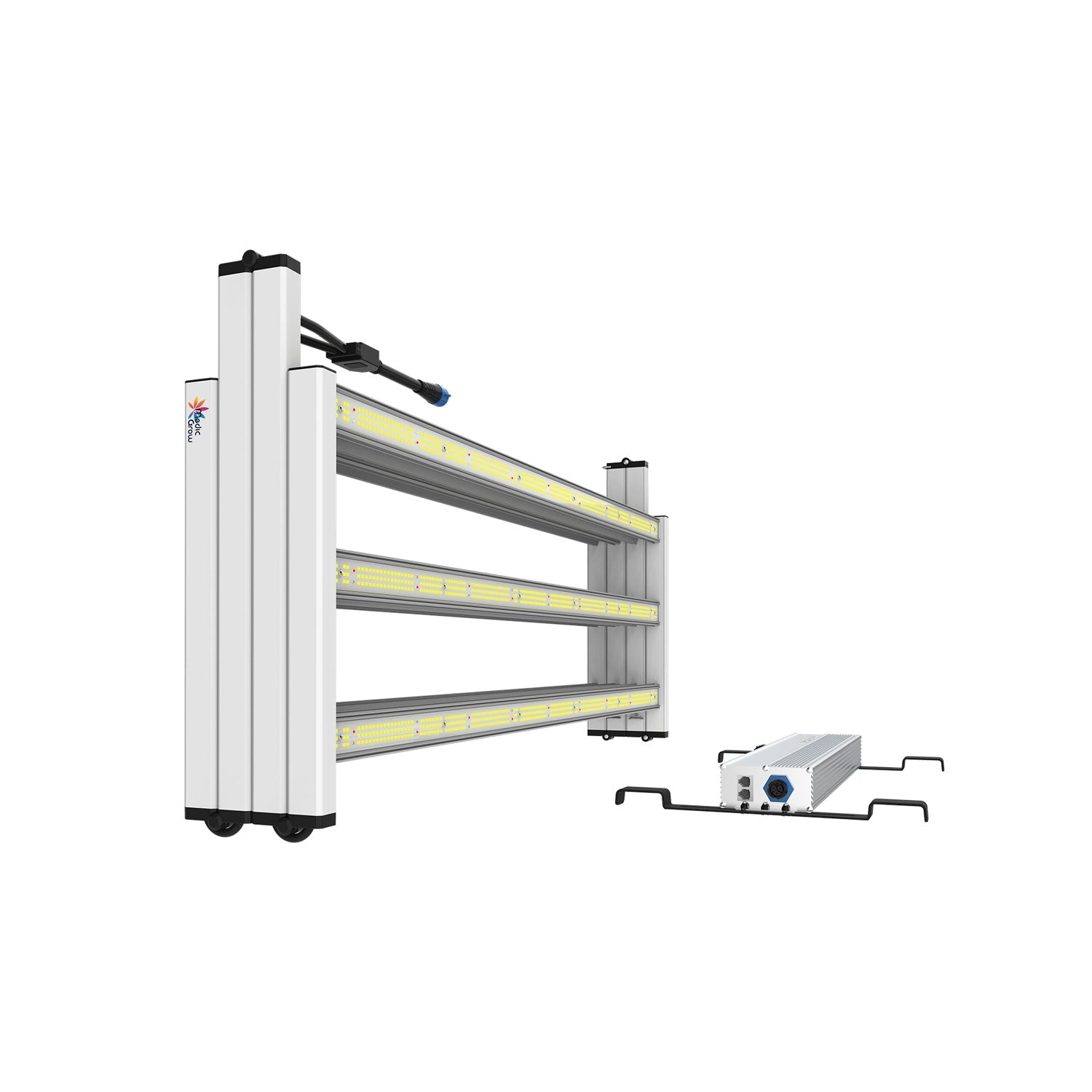 Medic Grow Fold 1200 Watt Commercial Red and Blue Full Spectrum LED Grow Light ETL & DLC Certified for 4X6 Planting - Medic Grow US