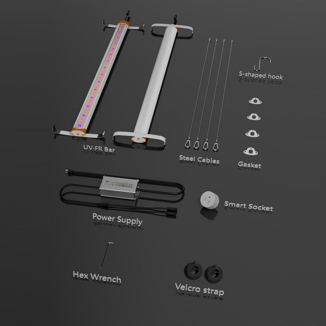 UV + FR 4 ft Supplemental LED Grow Light Bar - Medic Grow US