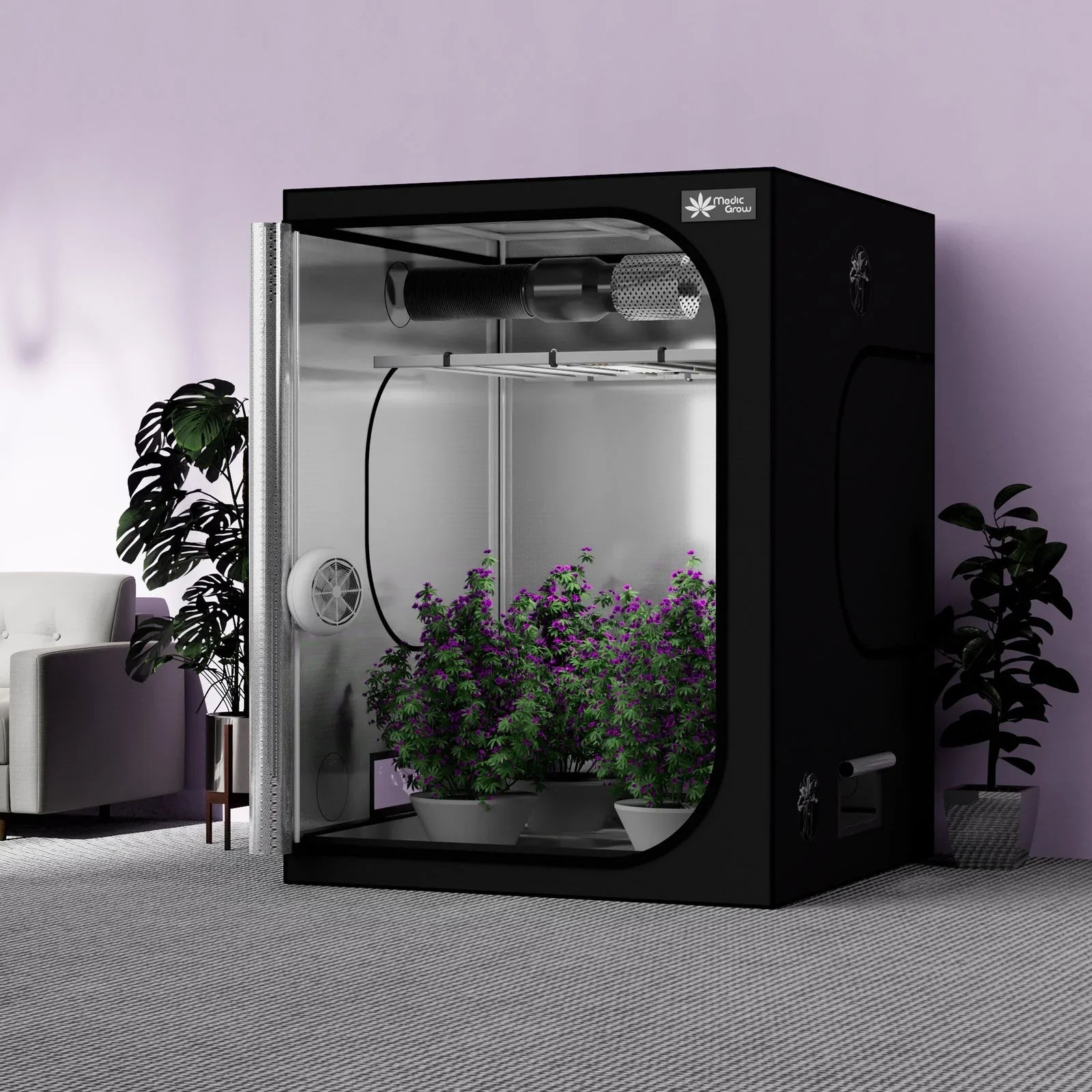 1x1 grow tent kit Medic Grow Ez-8