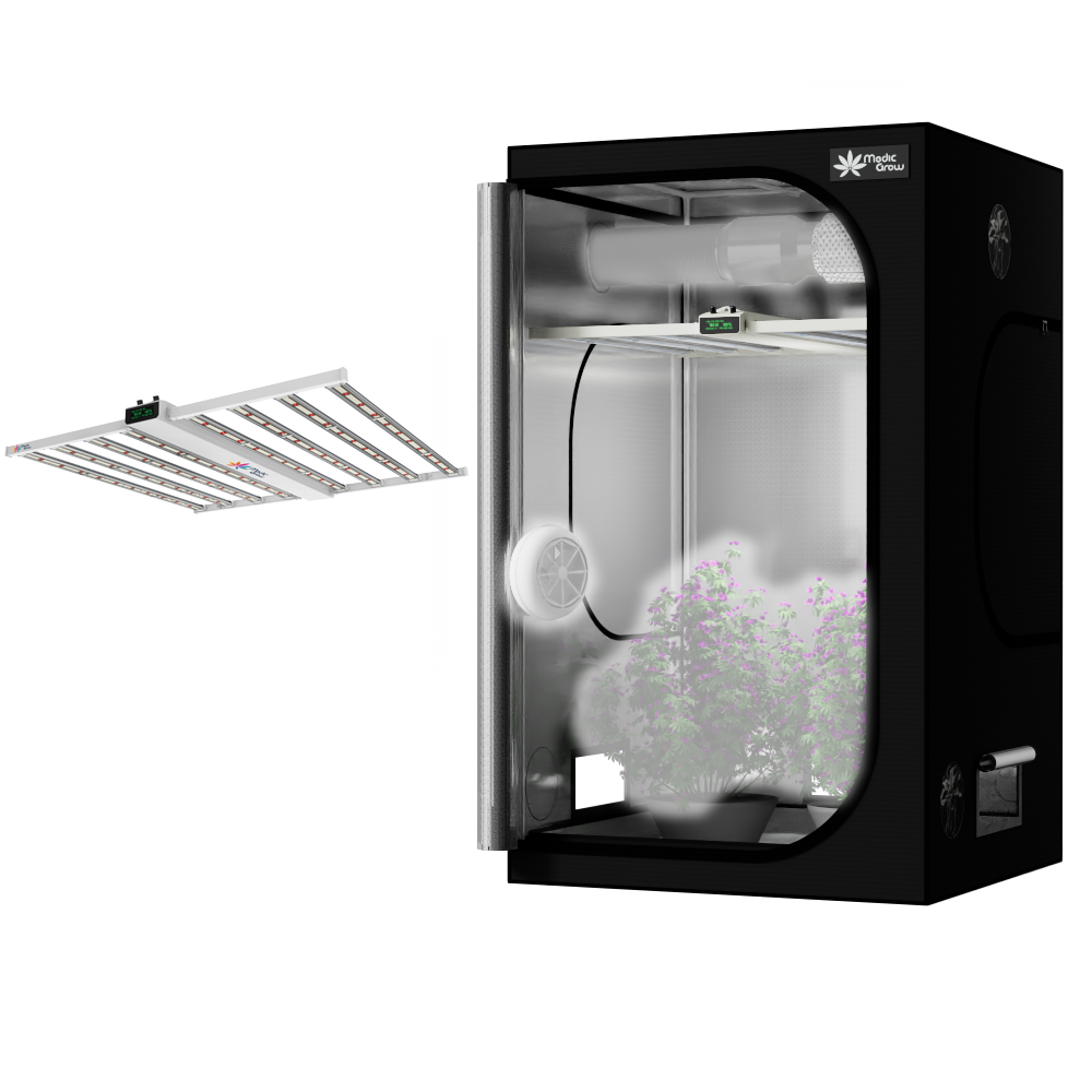 Medic Grow Smart-8 760W Grow Led Light & 4'X4' (48"x48"x80") Indoor Growing Tent Kit - Medic Grow US