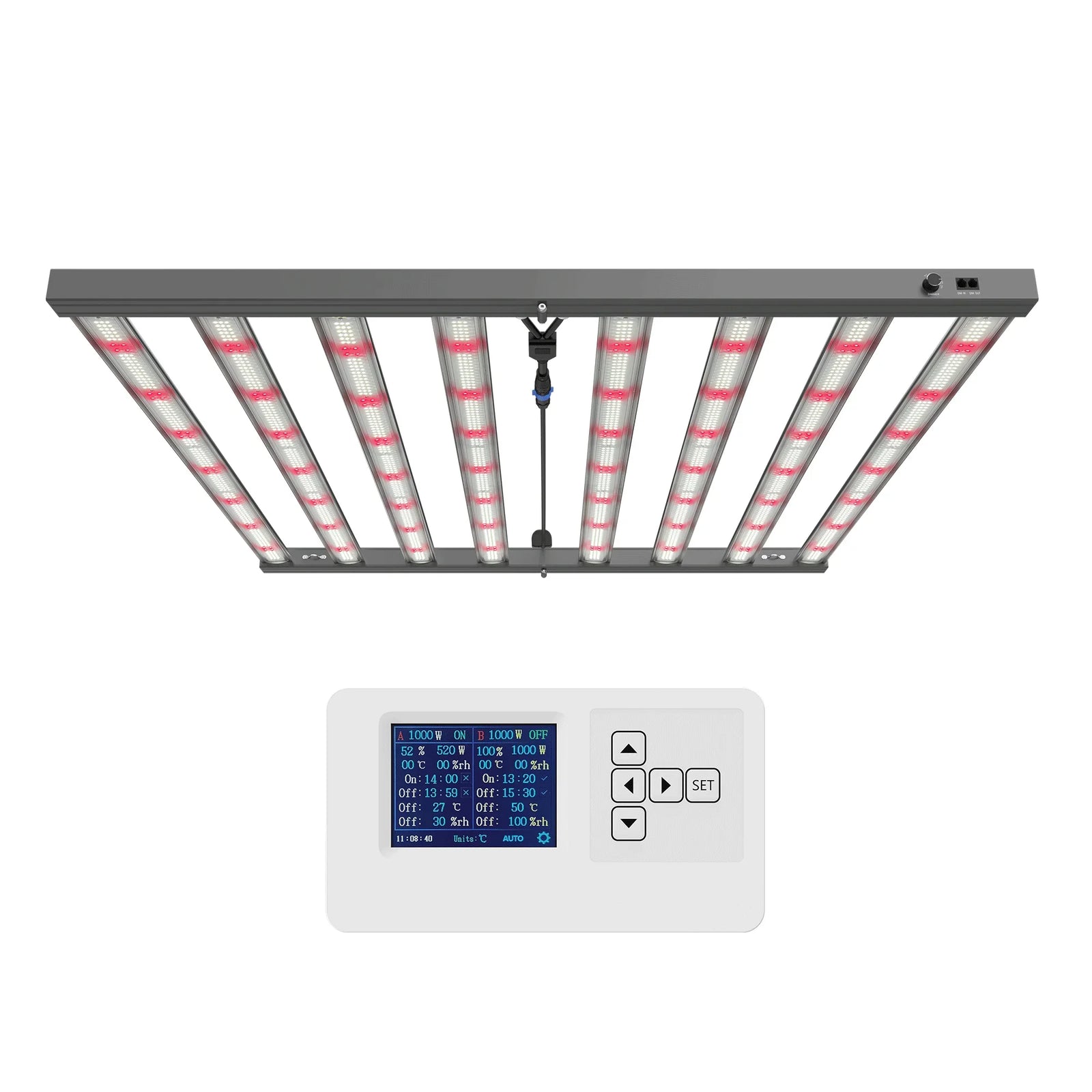 Medic Grow Flex-800/800 PRO Faltbares V1/U1-Full-Spektrum-LED-Grow Lampe für Zimmerpflanzen – 800-W-LED-Grow Lampe für 120 x 120 cm Grow Zelt