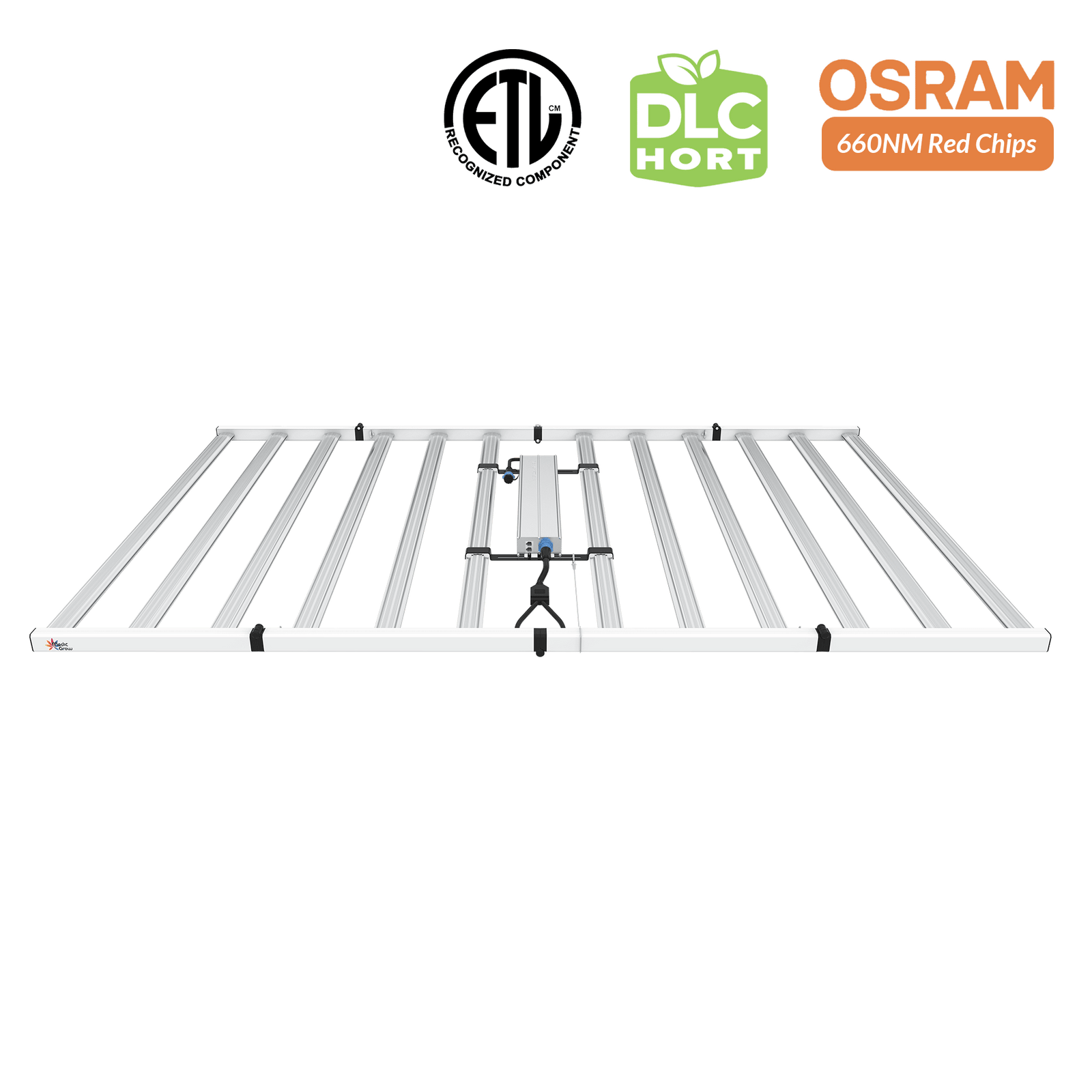 Medic Grow Fold 1200 Watt Commercial Red and Blue Full Spectrum LED Grow Light ETL & DLC Certified for 4X6 Planting