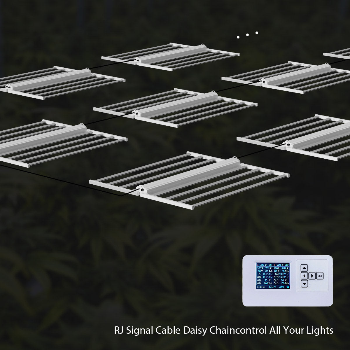 Medic Grow Fold-8 Full-Spectrum 760w Commercial LED Grow Lights ETL & DLC Certified for 4X4/5X5