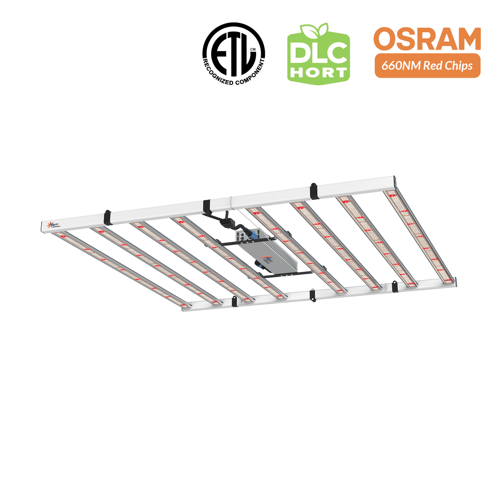 Medic Grow Fold-800 Full-Spectrum LED Grow Light 800w for 4x4 Planting ETL & DLC Certified