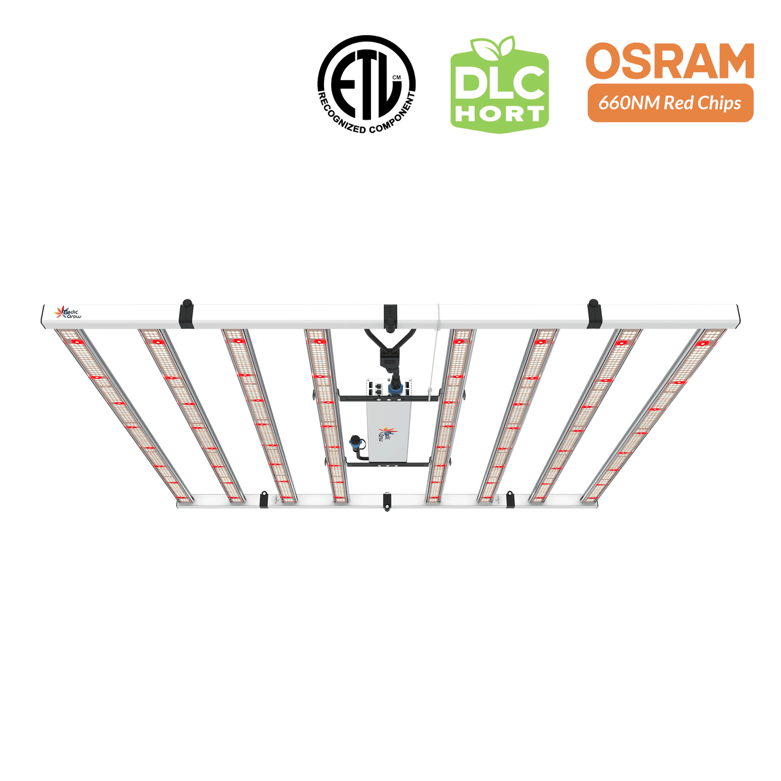 Medic Grow Fold-800 Full-Spectrum LED Grow Light 800w for 4x4 Planting ETL & DLC Certified