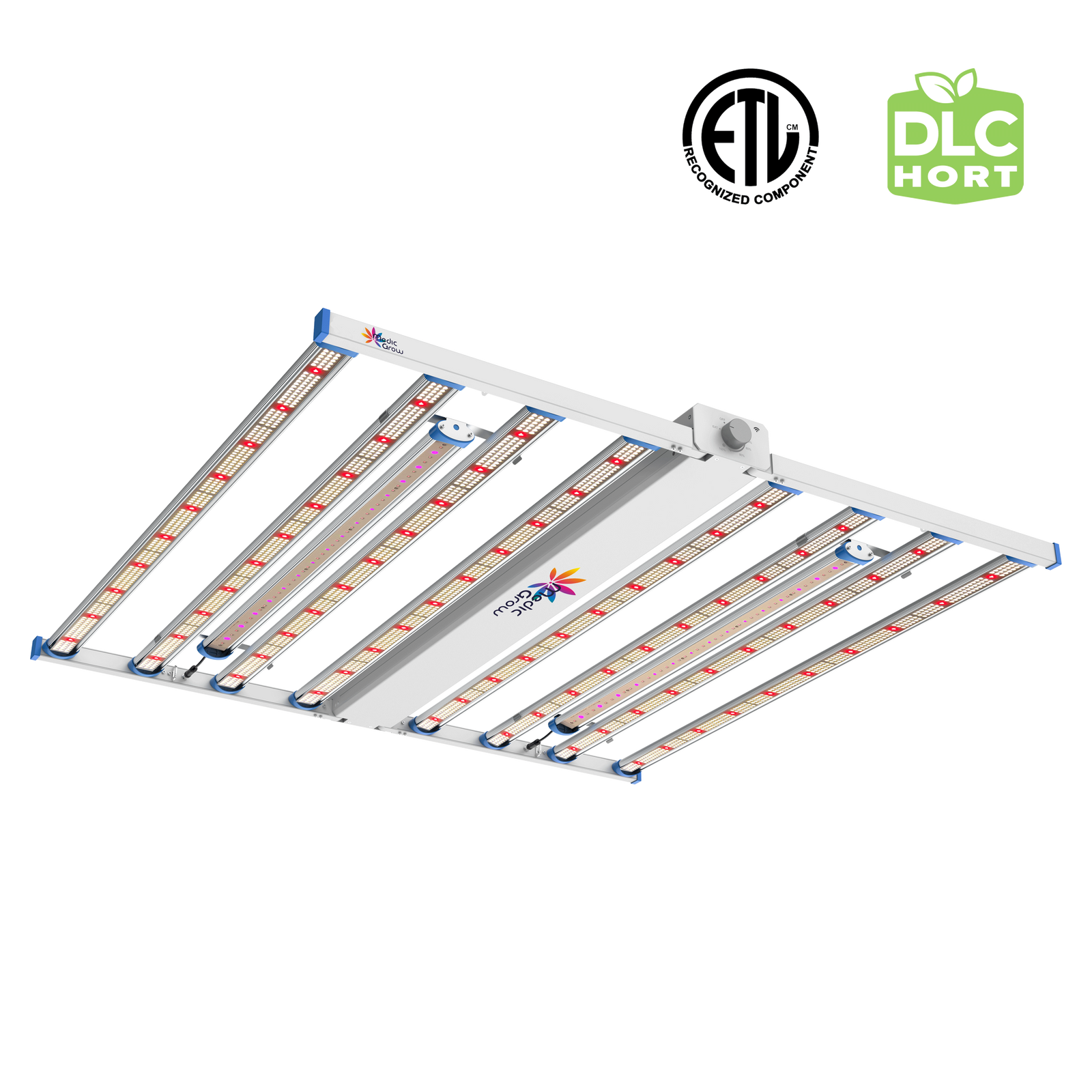 Đèn trồng cây LED UV và IR toàn phổ 880W thương mại có thể điều chỉnh độ sáng Medic Grow Spectrum Y