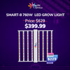 Medic Grow Smart-8 Full Spectrum Dimmable 760W LED Grow Light with Timer - High Yield Lamp for 5x5 Tent