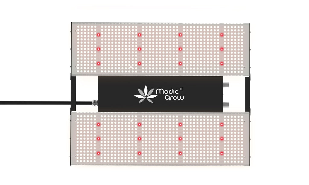 Medic Grow MINI SUN-2 Compact Full Cycle LED Grow Light for Rack / Grow Tent - Powerful PPFD, 150W/240W/320W/500W Covers 2x2,2.5x2.5,2x4,3x3,3x5 Built-in Timer, LCD Display, 0-10V Dimming, Daisy Chain, Heat Dissipation